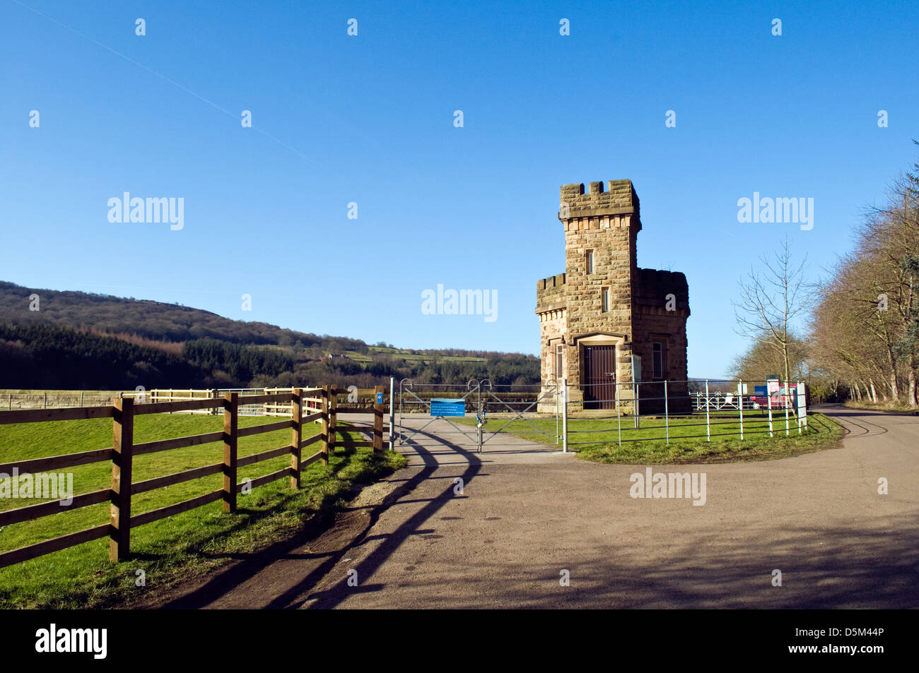 über die Yorkshire-Hügel-Landschaft Stockfoto