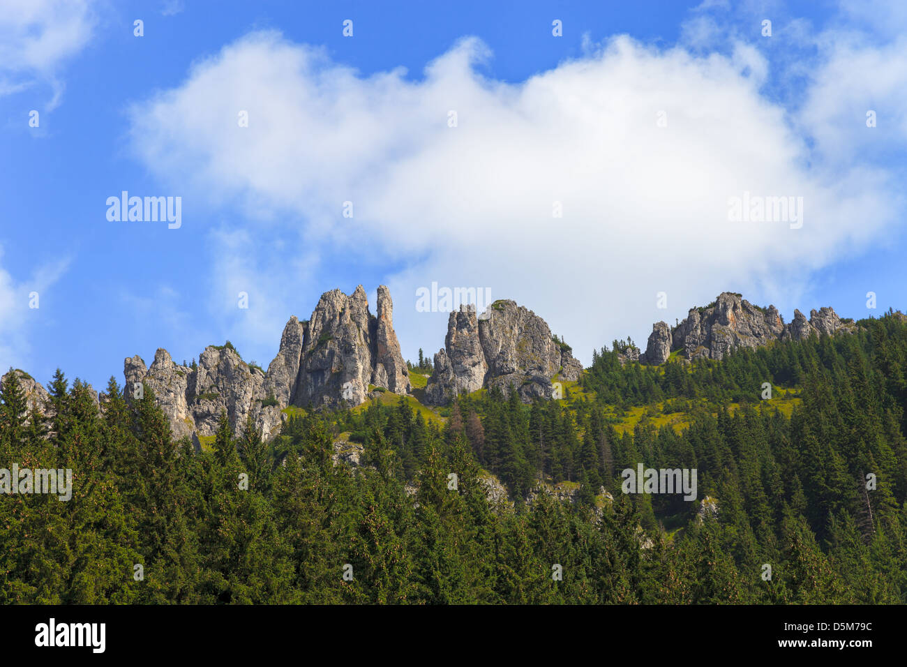 Felsformationen im Tatra-Gebirge, Polen. Stockfoto