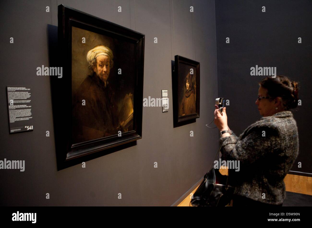 Selbstporträt von Rembrandt van Rijn, rijksmuseum Stockfoto