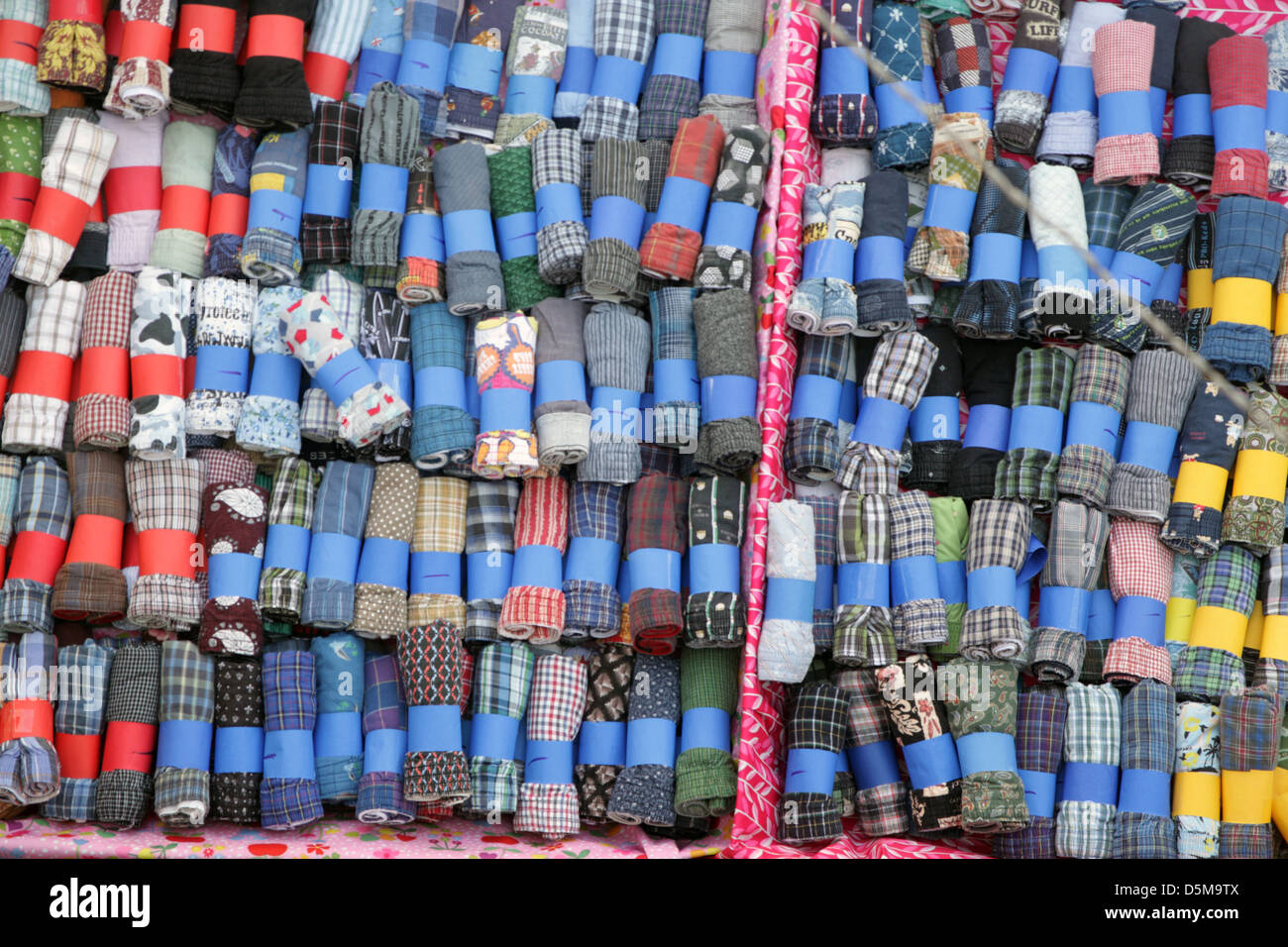 Boxer-Shorts für den Verkauf auf der Straße in Bangkok, Thailand Stockfoto