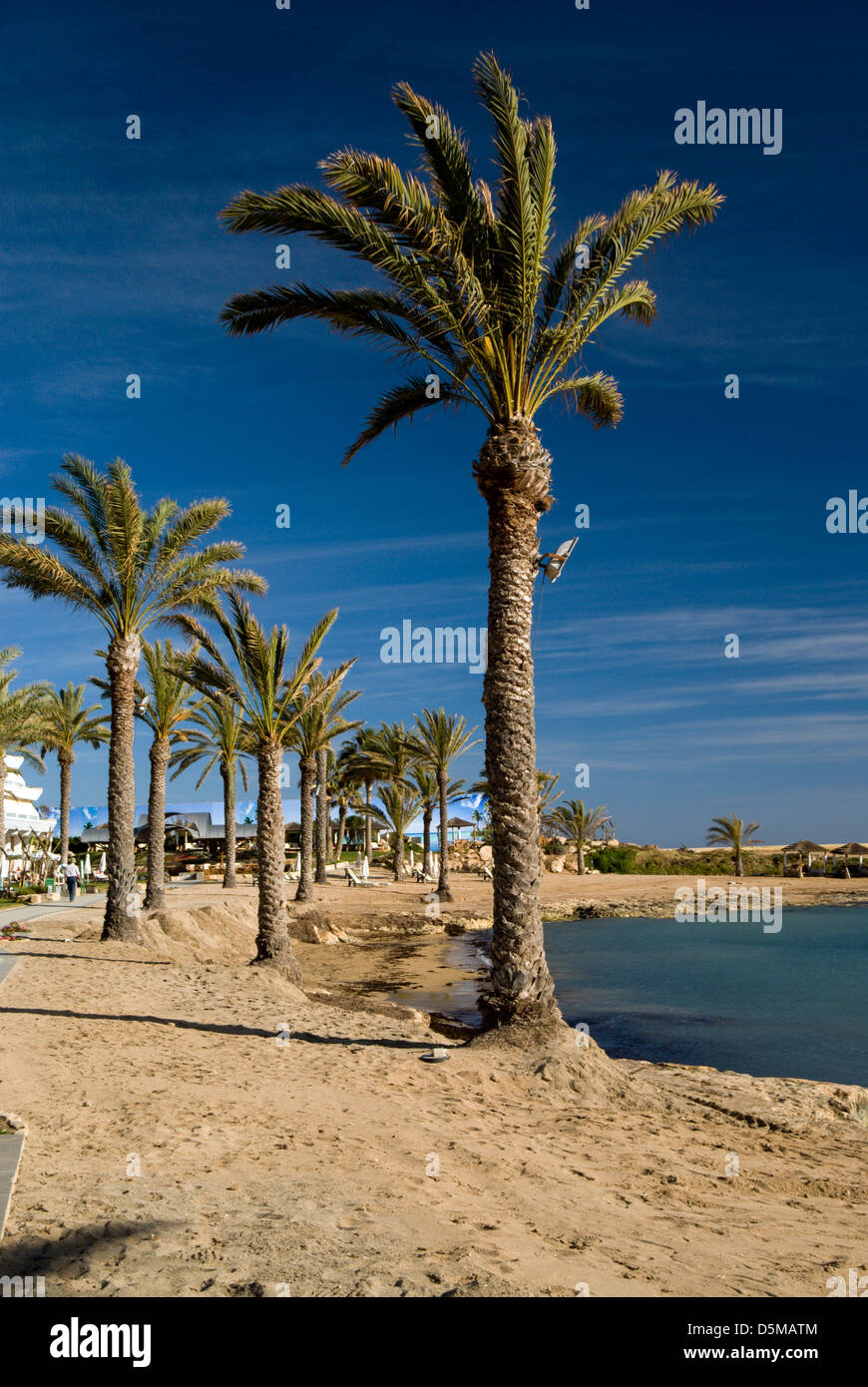 Strand, Paphos, Zypern. Stockfoto