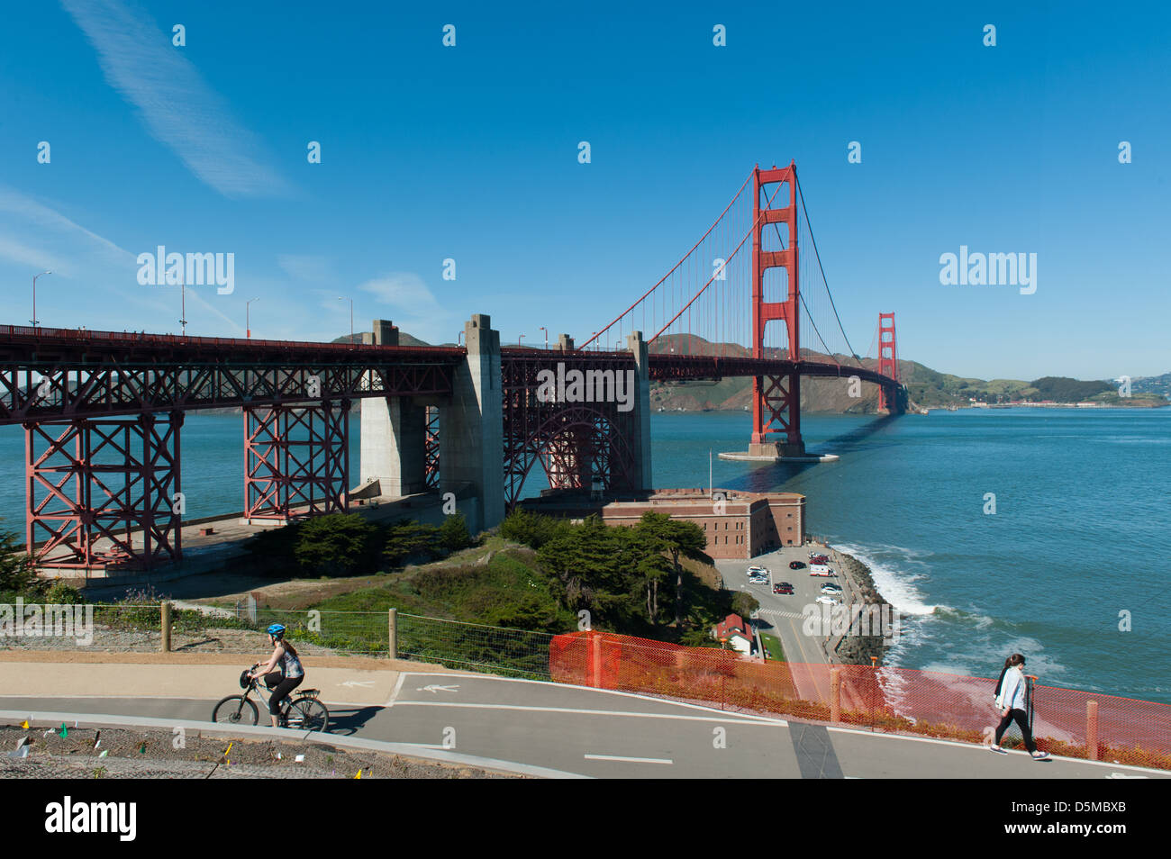 Golden Gate Brücke in San Francisco Bucht Stockfoto
