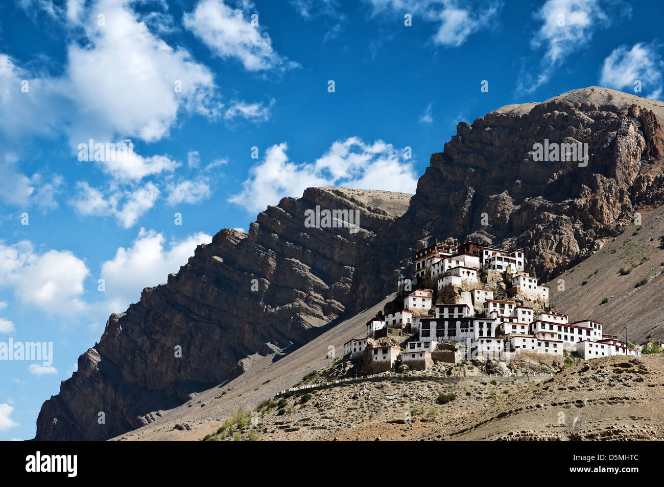 Kee-Kloster im Himalaya-Gebirge Stockfoto