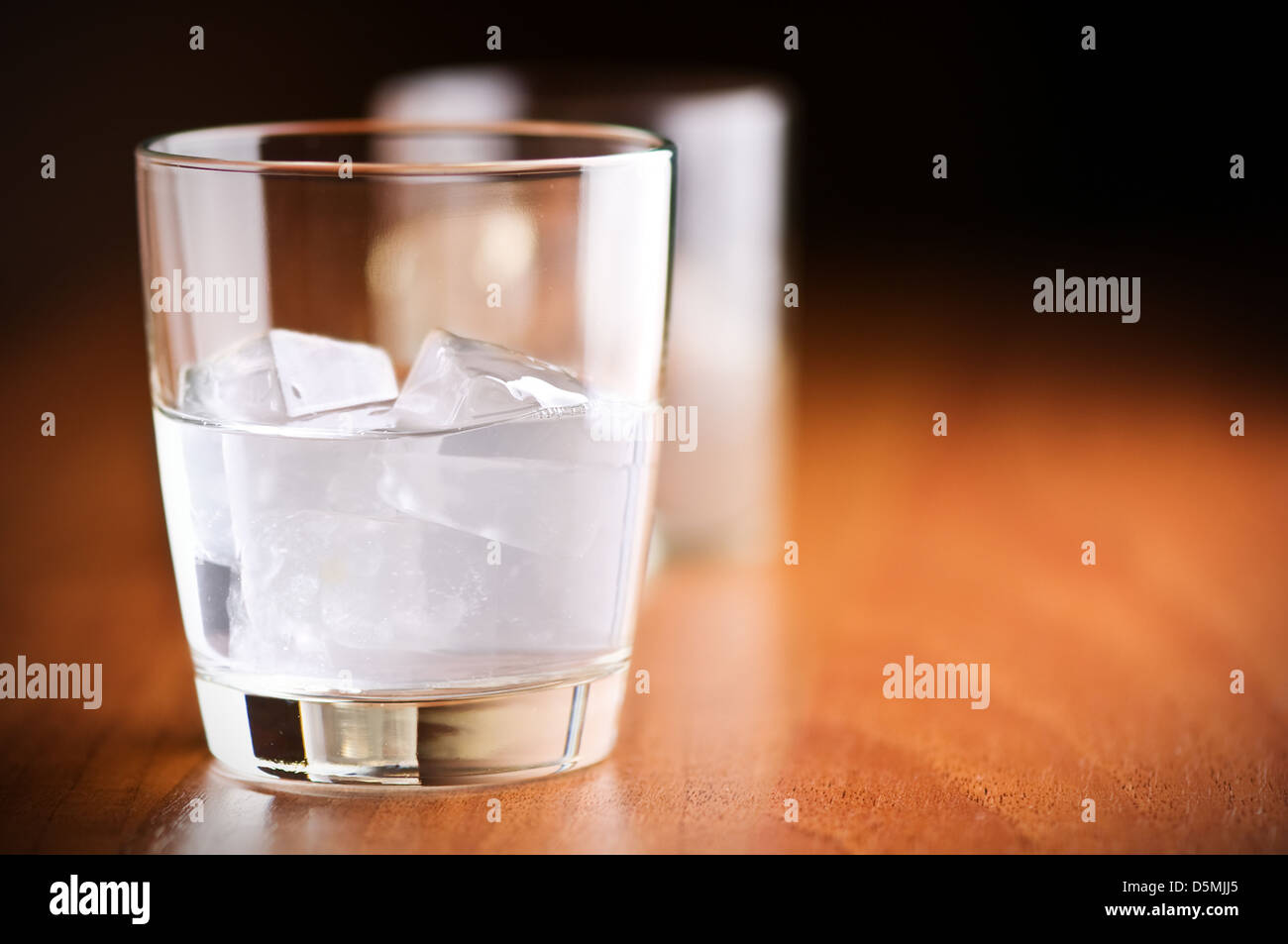 Glas Wasser hautnah Stockfoto