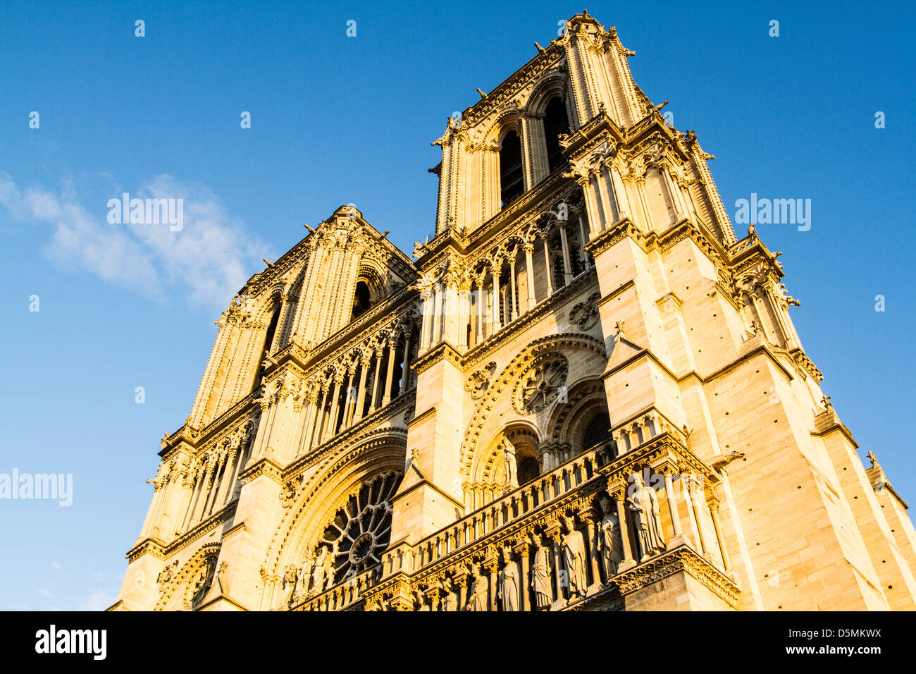 Notre Dame Cathedral (Cathedrale Notre Dame de Paris). Stockfoto