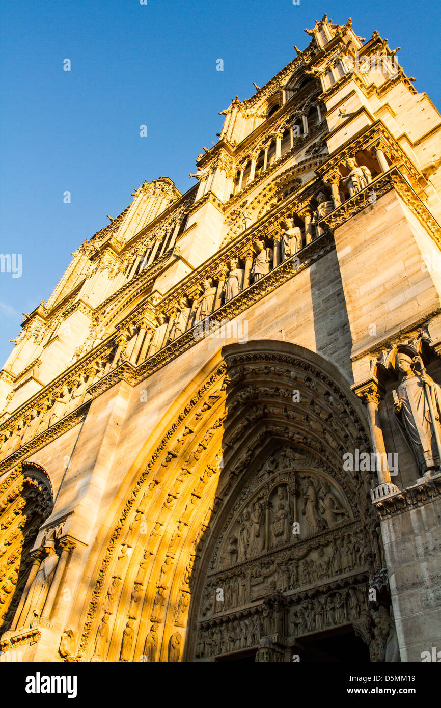 Notre Dame Cathedral (Cathedrale Notre Dame de Paris). Stockfoto