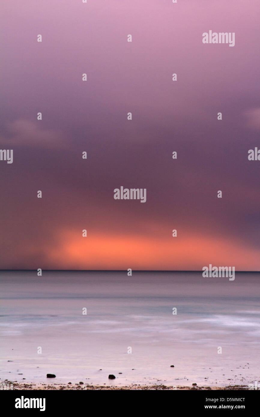 Nordsee - abstrakte Dämmerung Licht Stockfoto