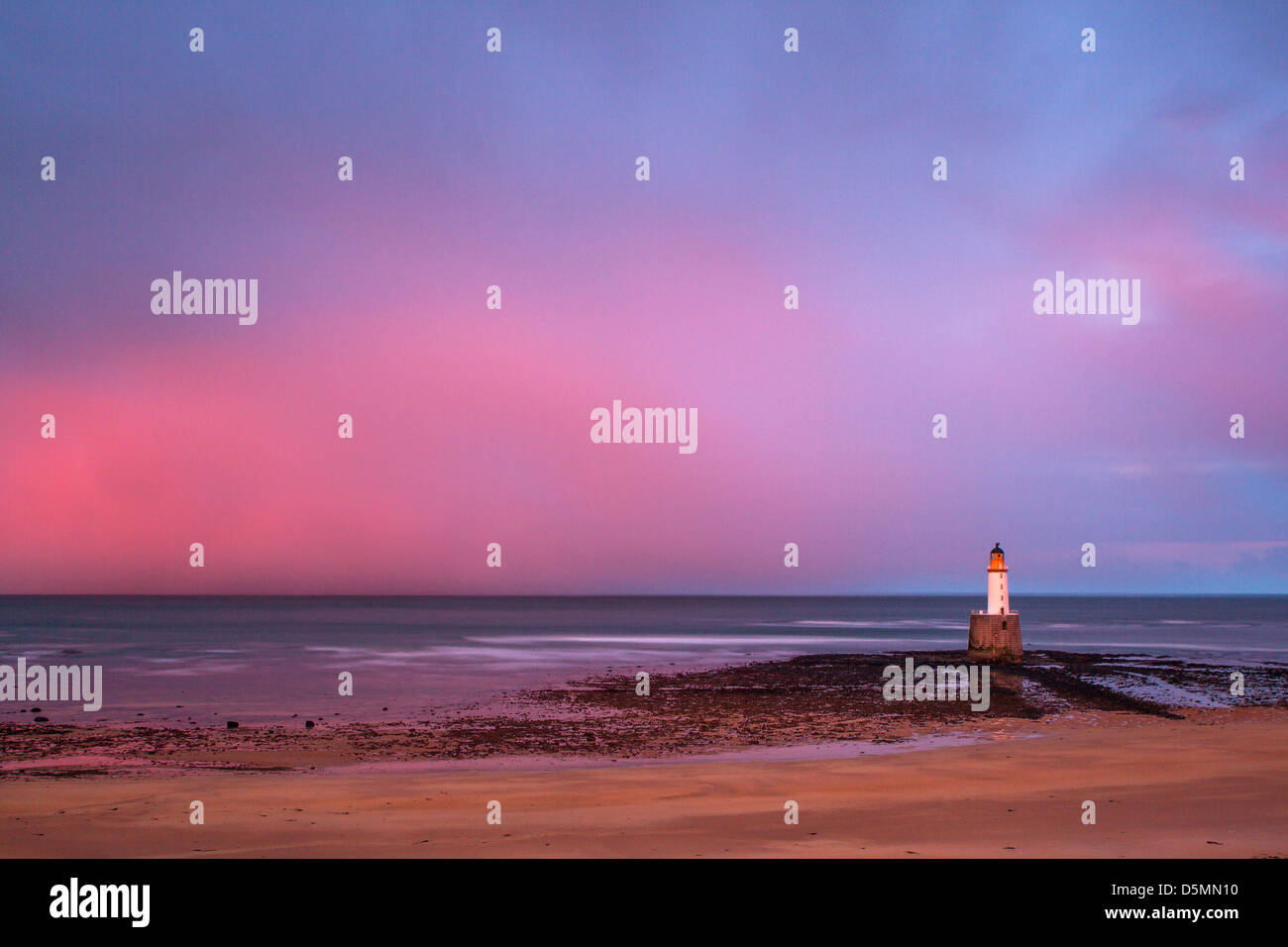 Rattray Head Leuchtturm, Buchan in Abderdeenshire Stockfoto