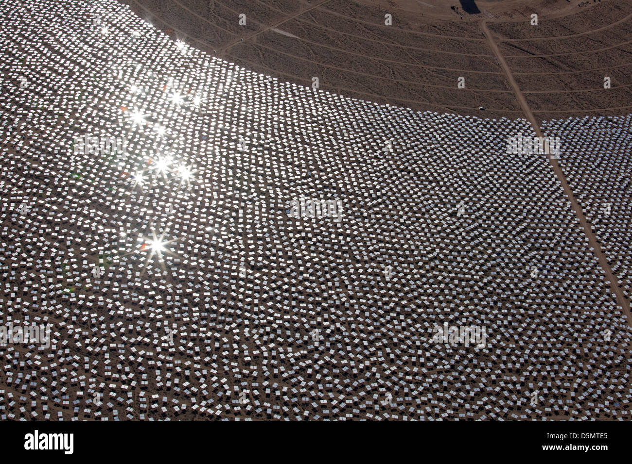 Ivanpah Solar-Projekt Stockfoto