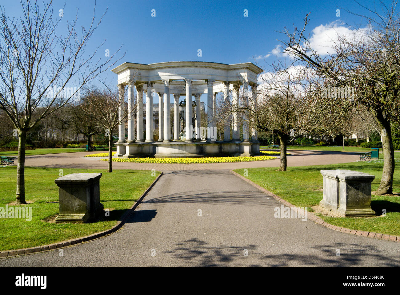 National War Memorial, Alexandra Gardens, Cathays Park, Cardiff, Wales. Stockfoto