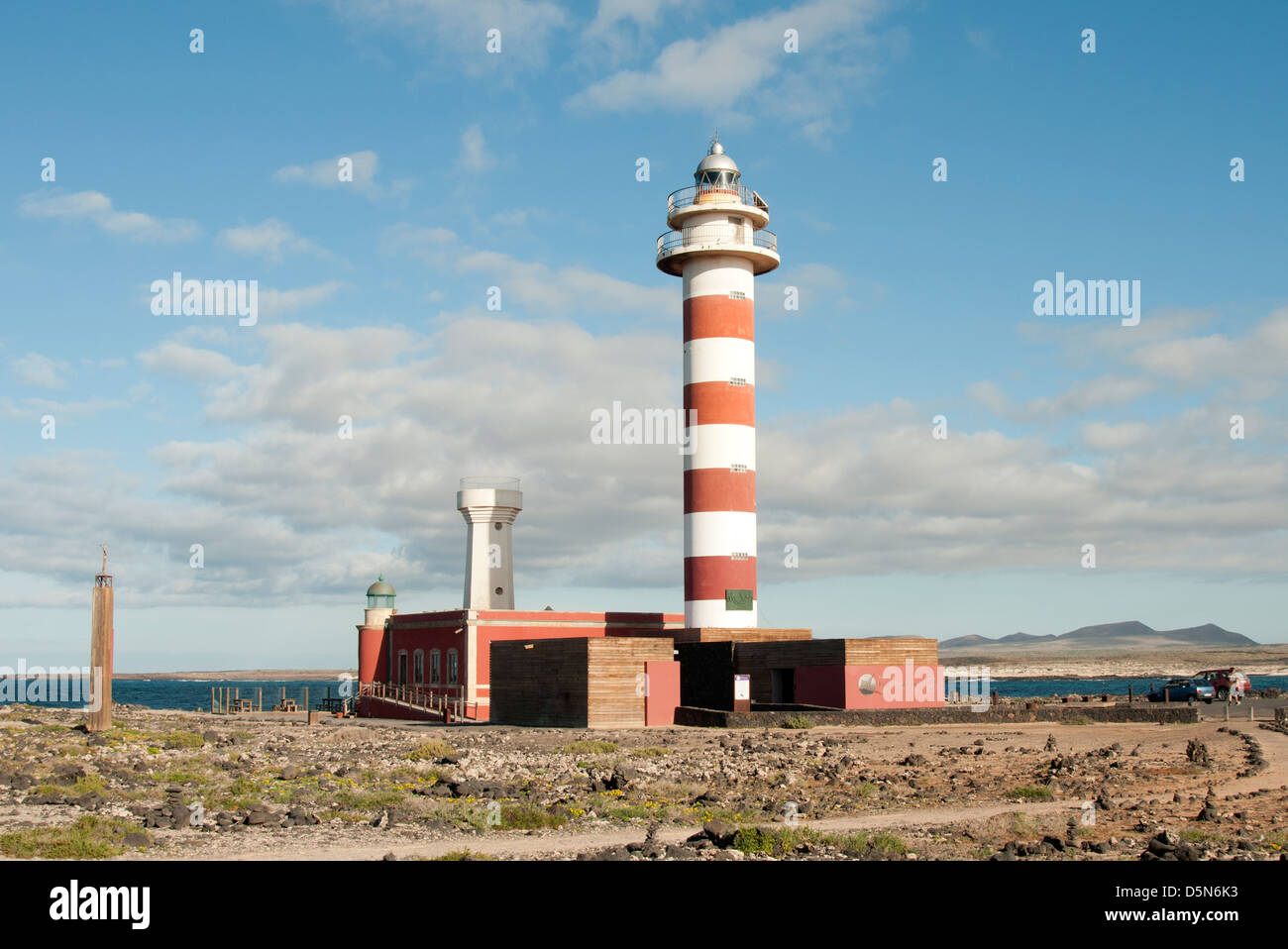 Leuchtturm am Faro de Toston Fuerteventura Kanarische Inseln Stockfoto