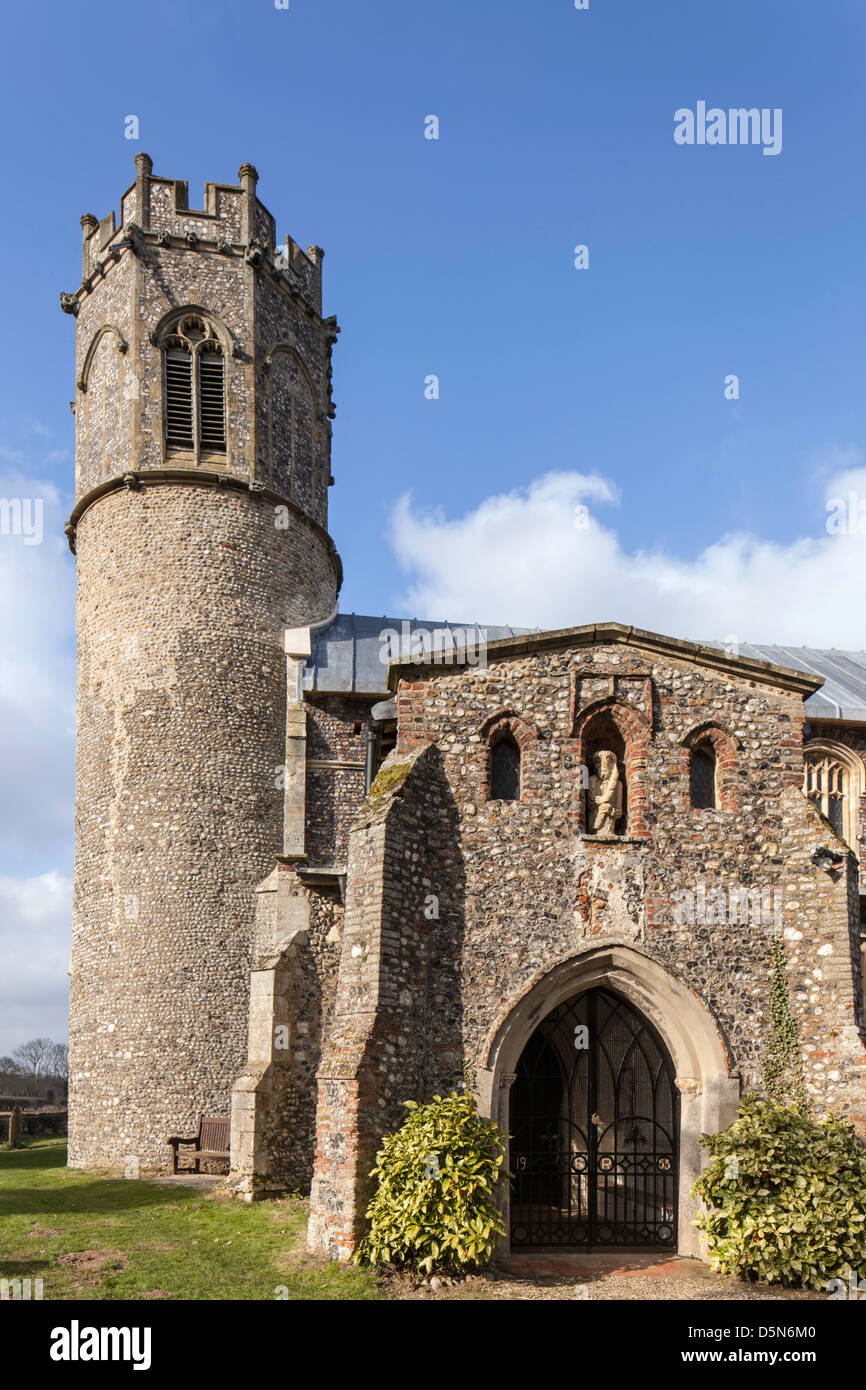 St. Nikolaus Kirche, Potter Heigham, Norfolk, England, Vereinigtes Königreich Stockfoto