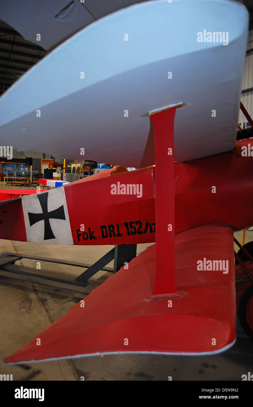 Fokker Dr.1 Dreidecker, Camarillo, Kalifornien Stockfoto