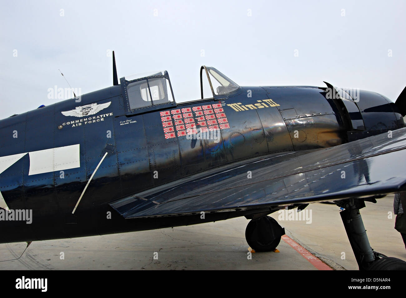 Grumman F6F Hellcat Flughafen Camarillo, Kalifornien Stockfoto