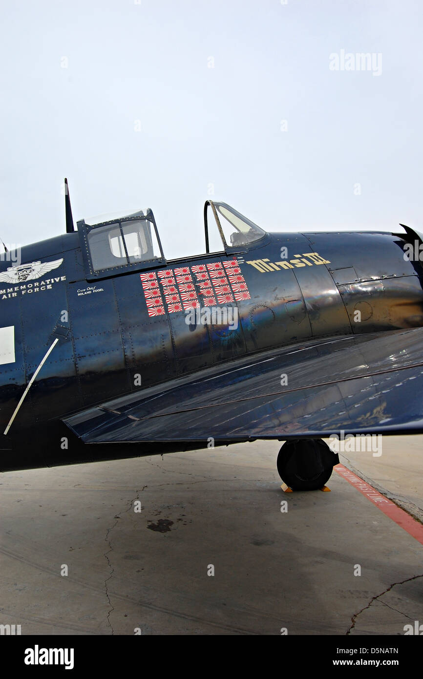 Grumman F6F Hellcat Flughafen Camarillo, Kalifornien Stockfoto