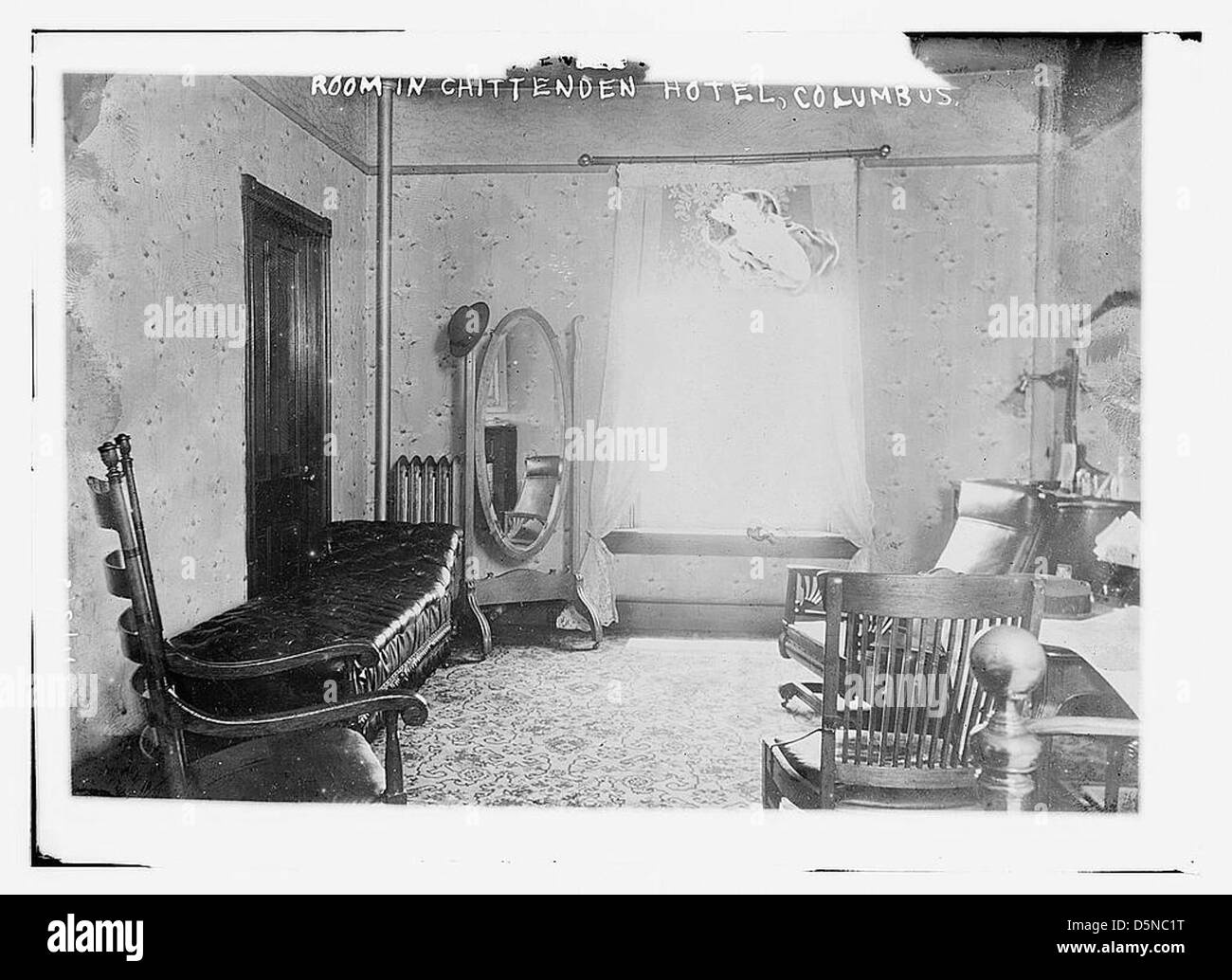Zimmer im Hotel Chittenden, Columbus (LOC) Stockfoto
