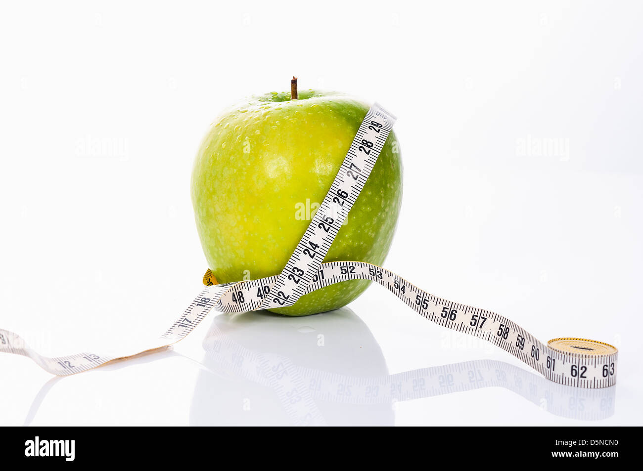 Apfel, Fitness und Ernährung Geist Stockfoto
