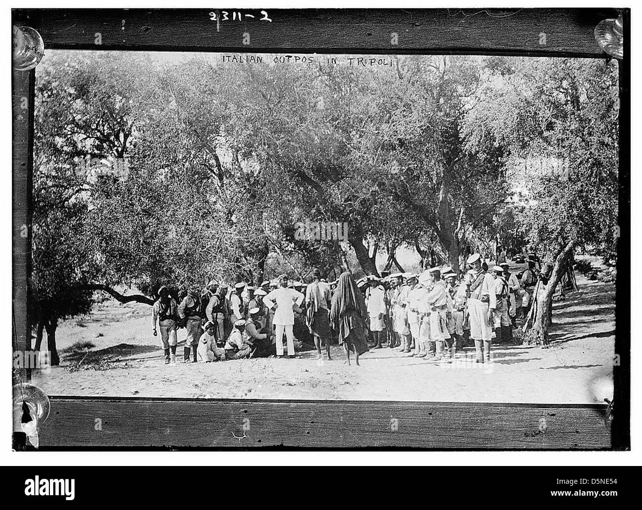 Italienischen Vorposten in Tripolis (LOC) Stockfoto