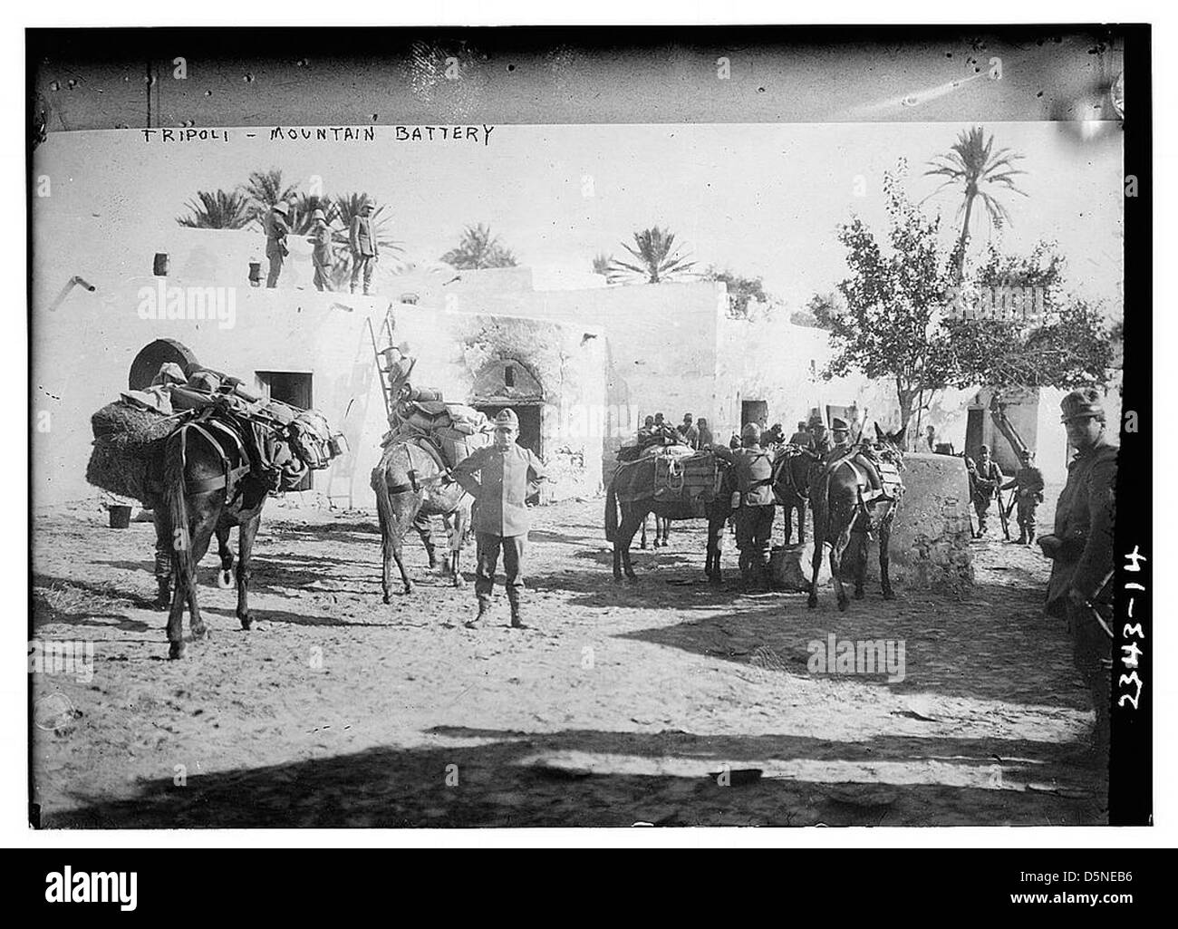 Tripolis - Berg Batterie (LOC) Stockfoto