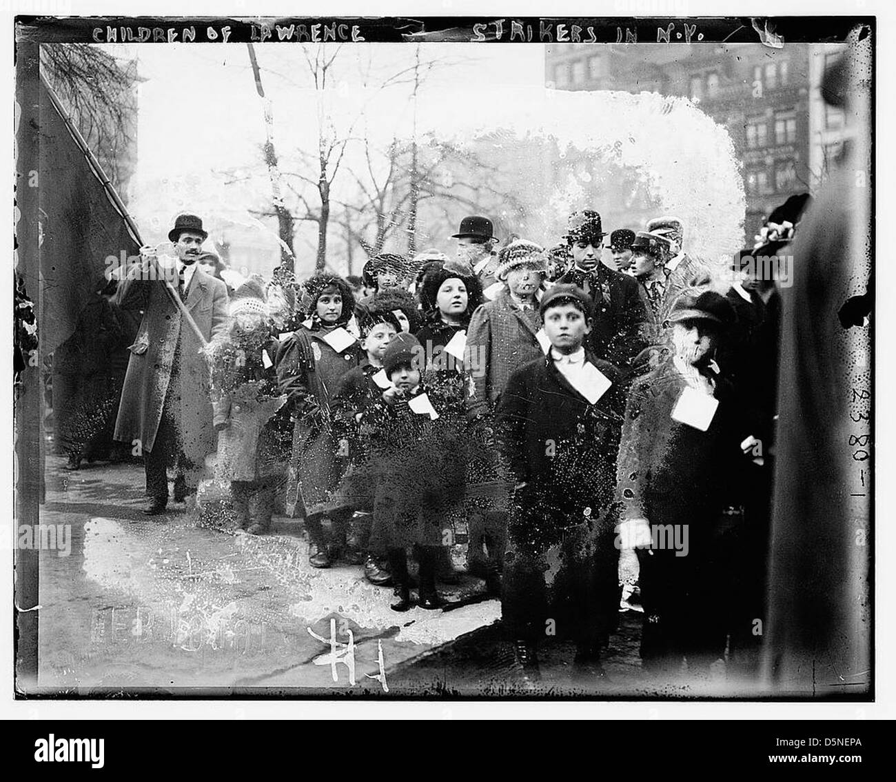 Kinder von Lawrence Streikenden in N.Y. (LOC) Stockfoto