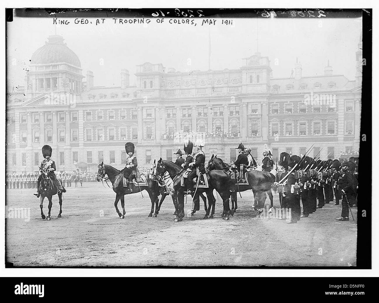 König Geo. bei Trooping der Farben, Mai 1911 (LOC) Stockfoto