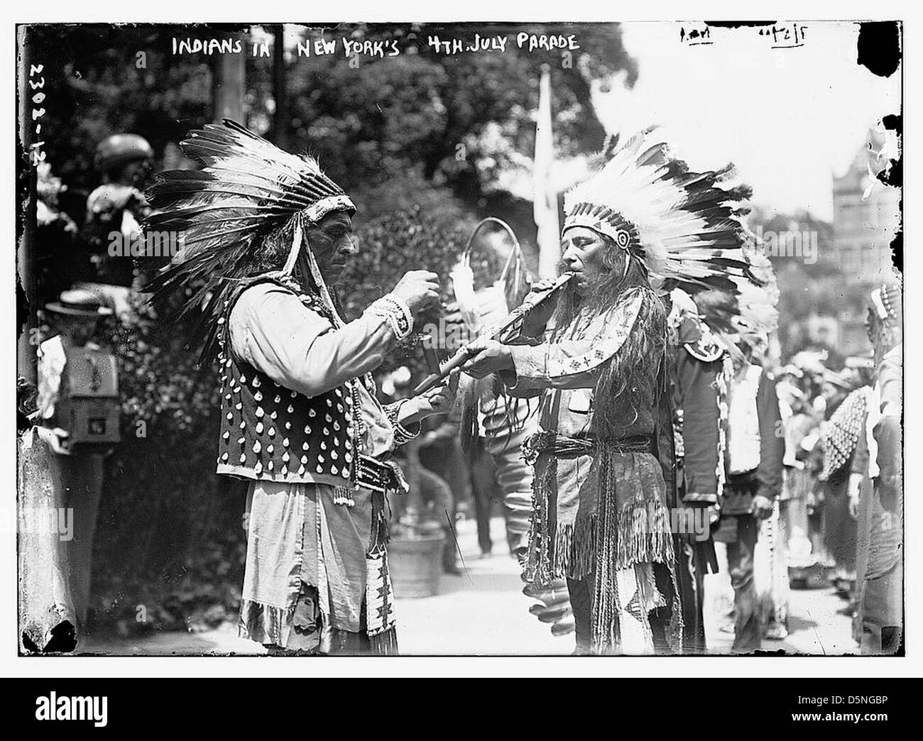Indianer in N.Y. parade 4. Juli (LOC) Stockfoto