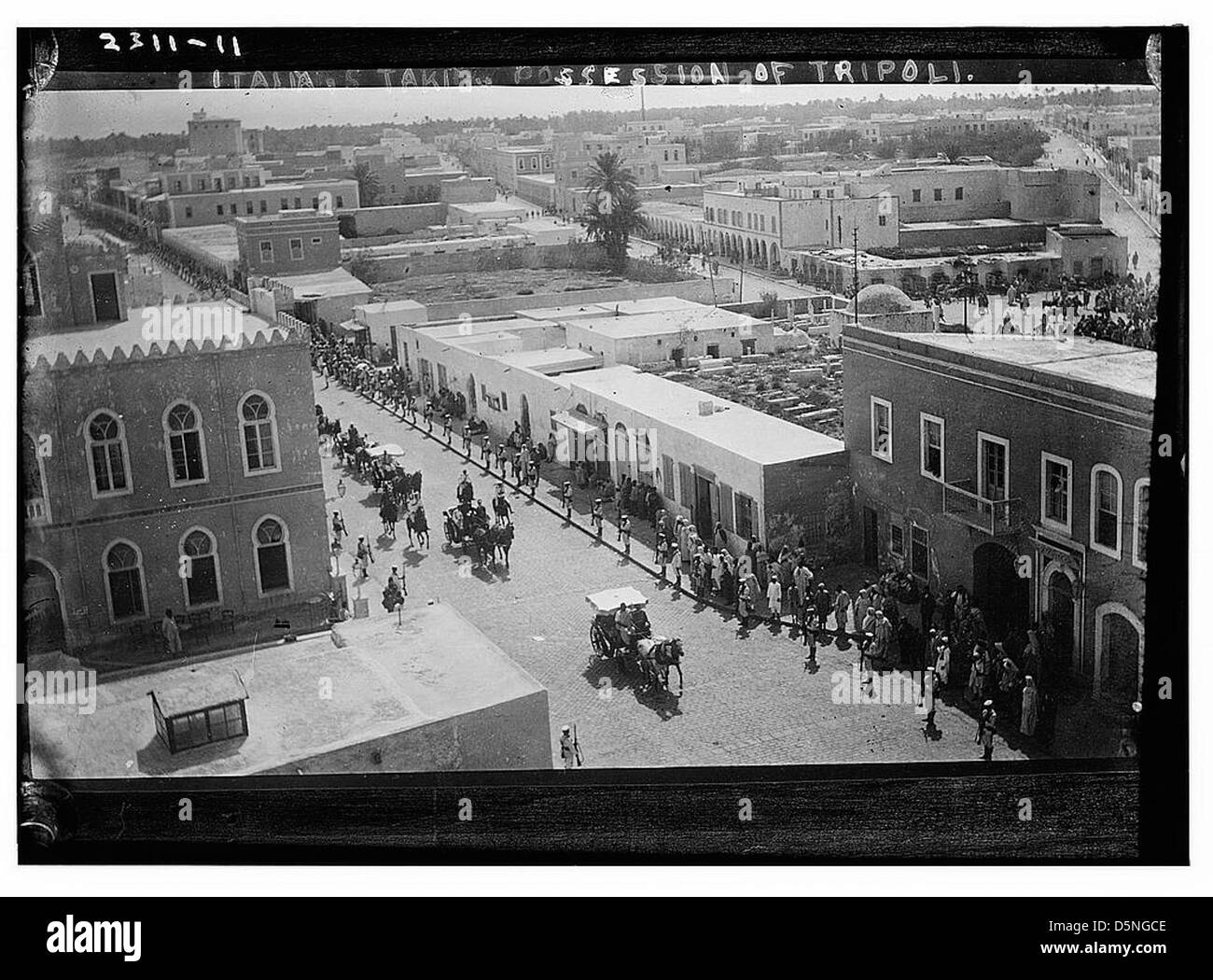 Italiener, die Inbesitznahme von Tripolis (LOC) Stockfoto