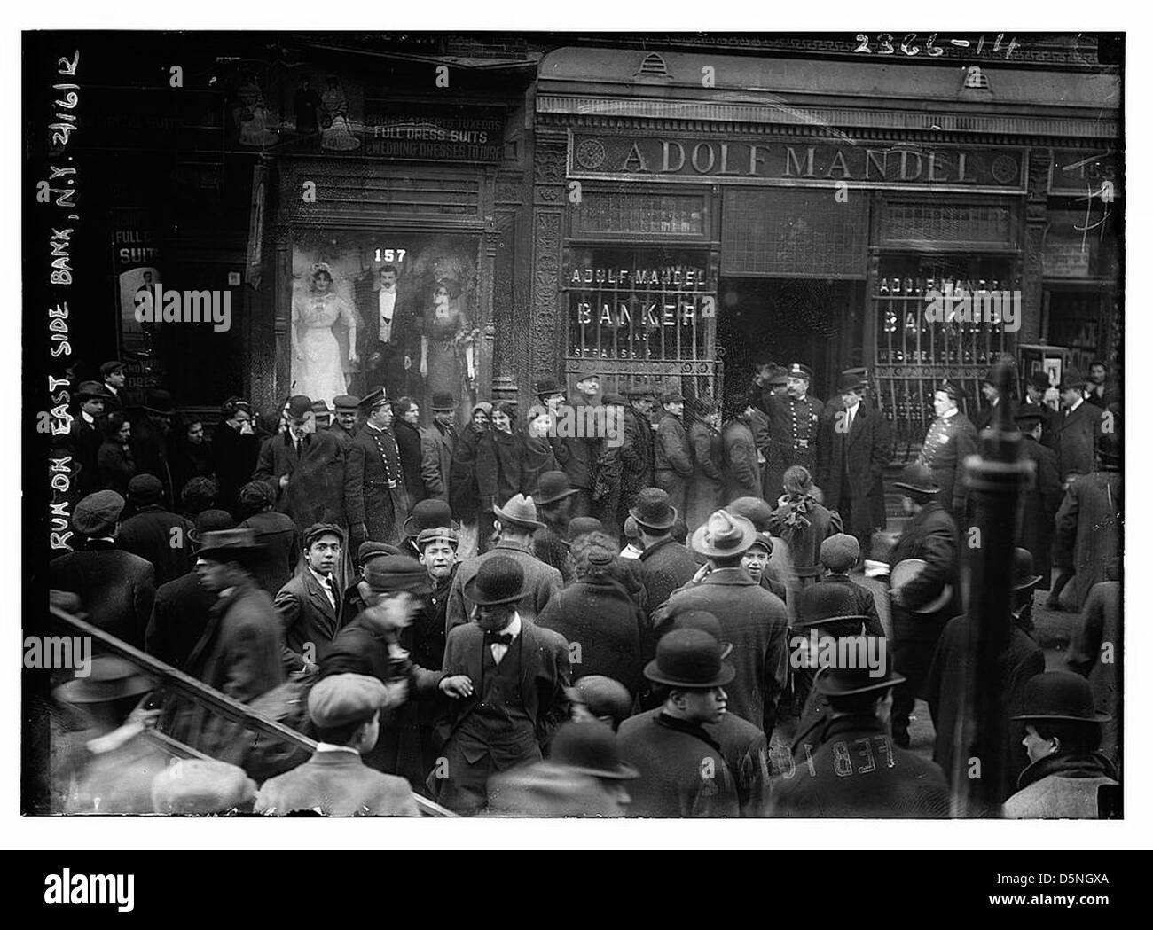 Führen Sie auf der Ostseite Bank, N.Y. 16.02.12 (LOC) Stockfoto