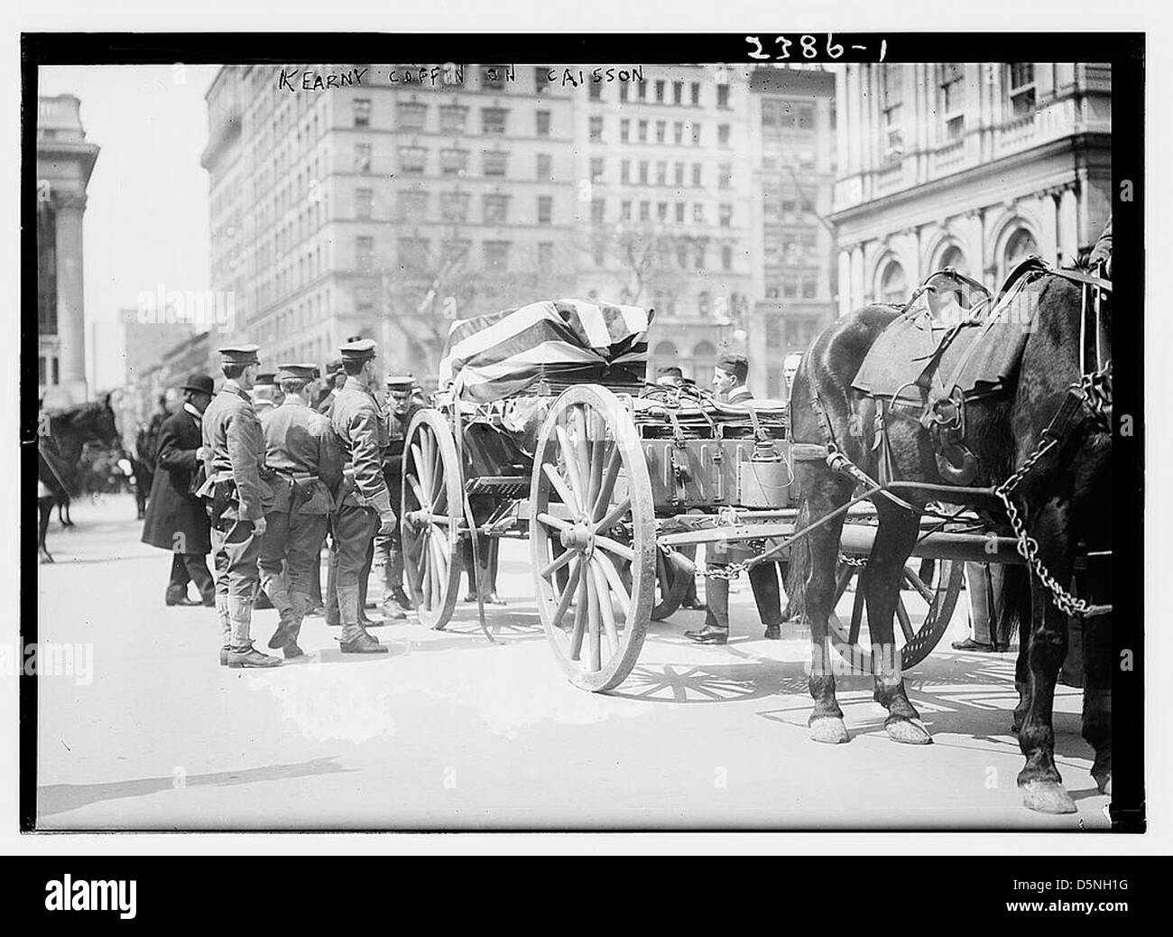 Kearny Sarg auf Caisson (LOC) Stockfoto