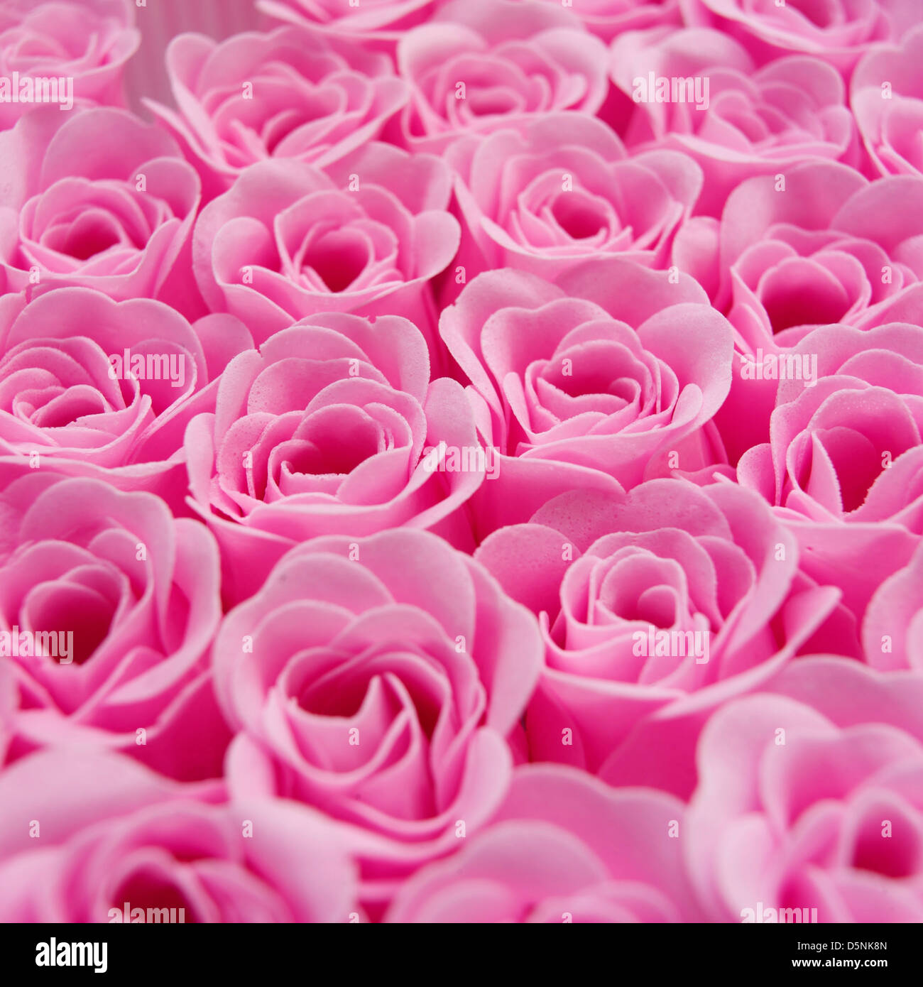 Künstliche rosa Rosen Stockfoto