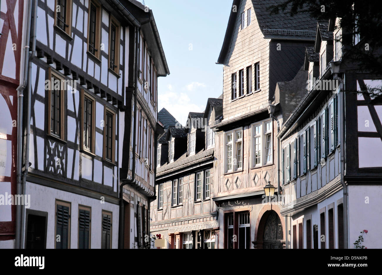 Alte Stadt Eltville, Rheingau, Hessen, Deutschland Stockfoto