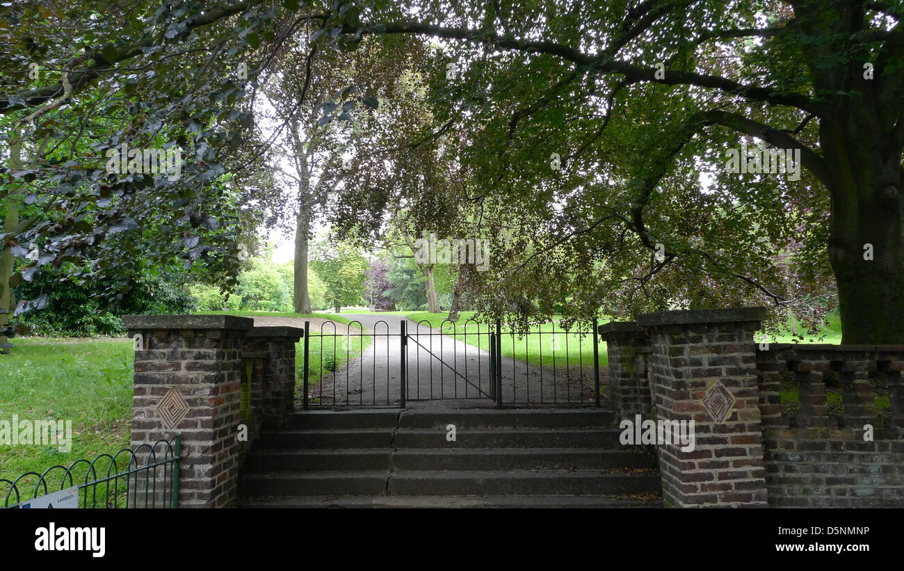Ruskin Park in Camberwell, Süd-London, UK. Stockfoto
