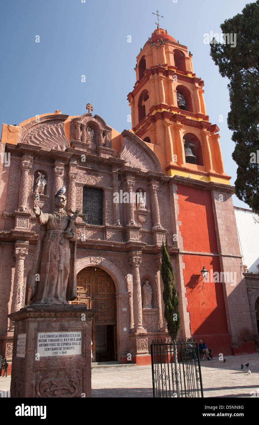 Das Oratorium von San Felipe Neri wurde 1735 gegründet und befindet sich in San Miguel de Allende, Guanajuato, Mexiko Stockfoto