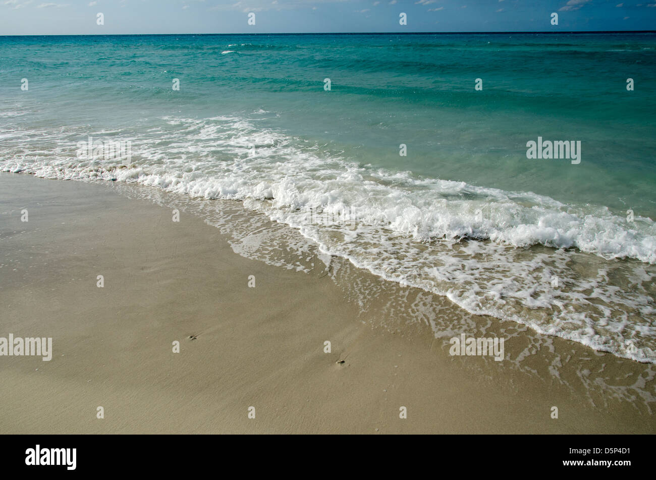 Strand in Varadero Kuba Stockfoto