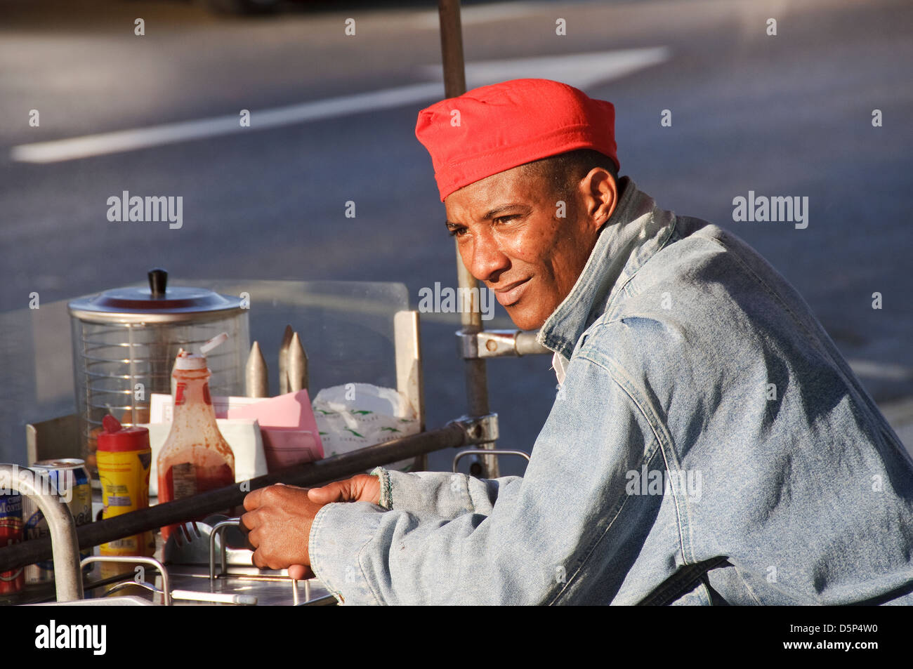 Straßenhändler in Havanna Stockfoto