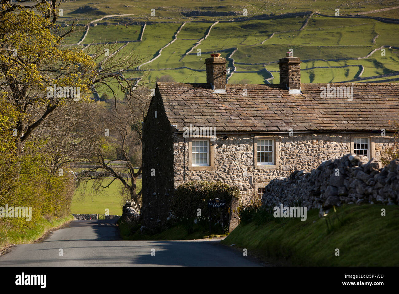 Großbritannien, England, Yorkshire, Malham, Bauernhof am Dorfeingang Stockfoto