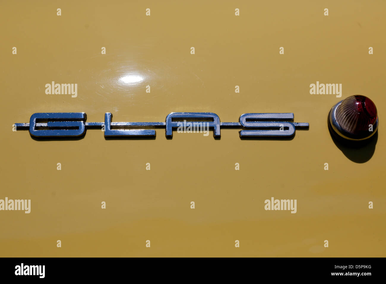 Glas-Auto-Detail Stockfoto