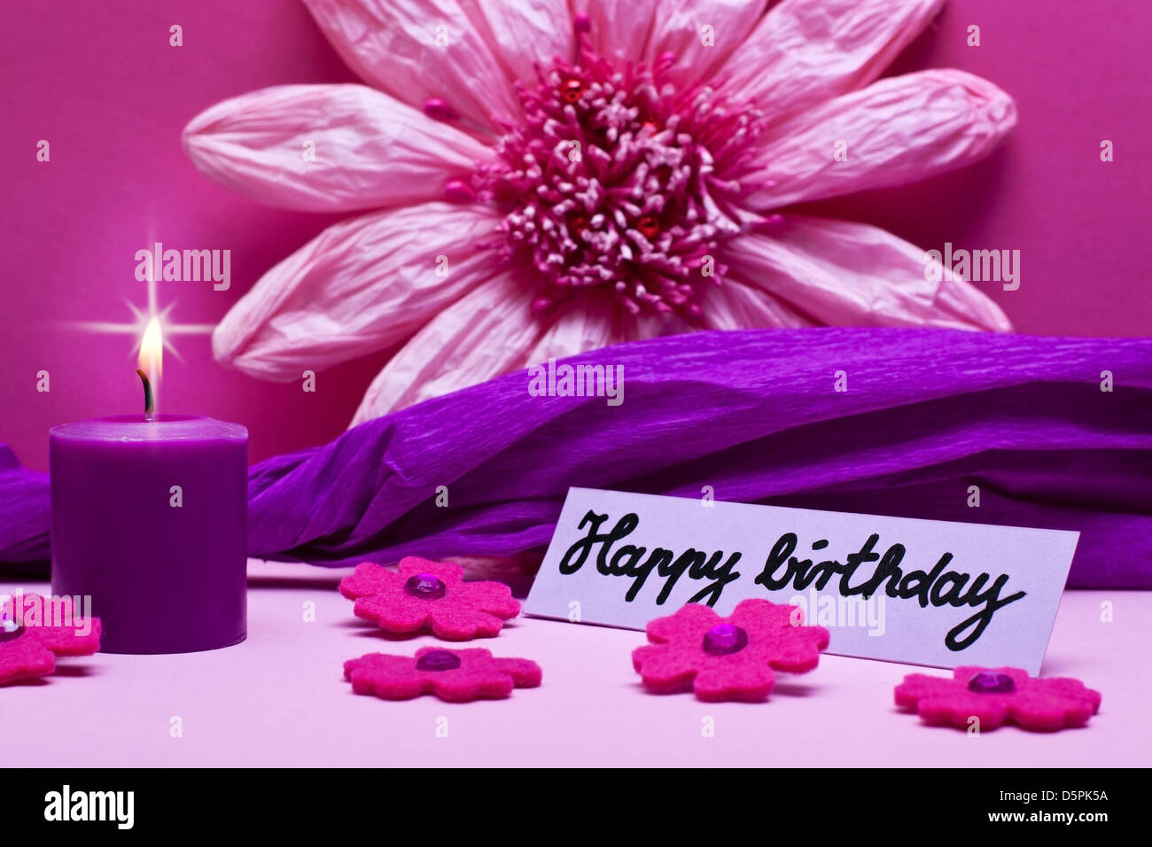 Schmetterling Geburtstags-Banner 150x100 Cm – Rosa-lila, Für Mädchen-Partys & Fotohintergrund