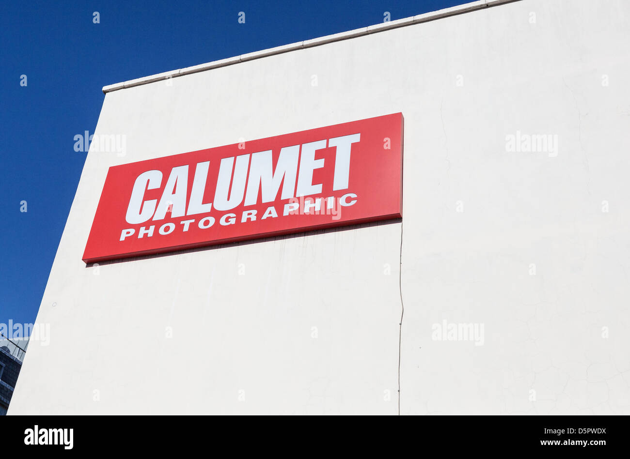 Calumet Photographic speichern Zeichen, London, England, UK Stockfoto
