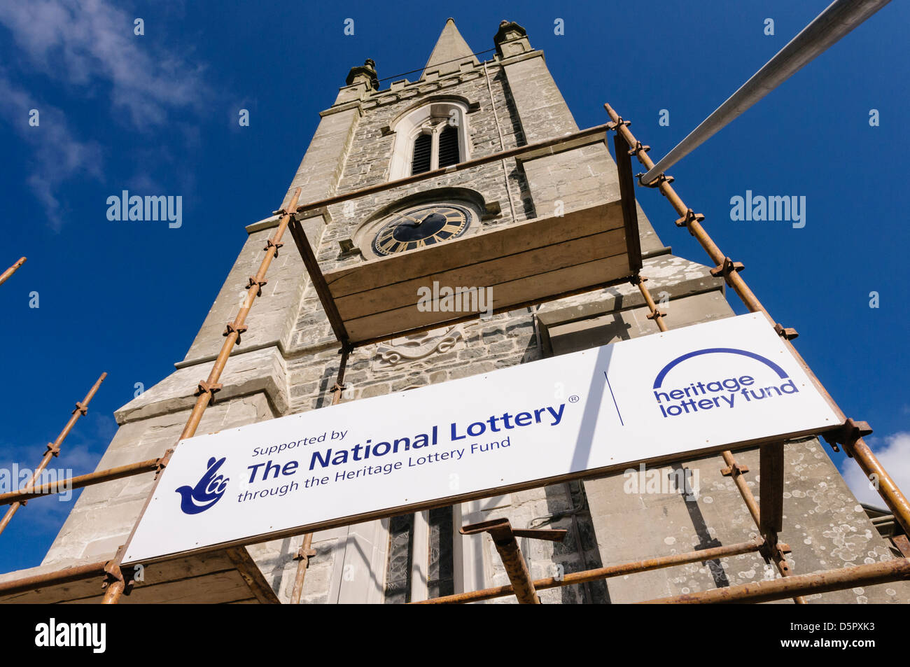 Kilmood Kirche, die sich einer Restaurierung durch die nationale Lotterie finanziert Stockfoto