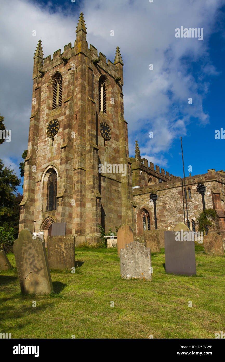 Hartington Kirche, Shropshire, England Stockfoto