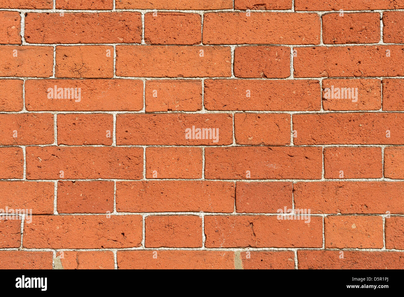 Detail einer gemauerten Wand mit Mörtel sehr feine Linien Stockfoto