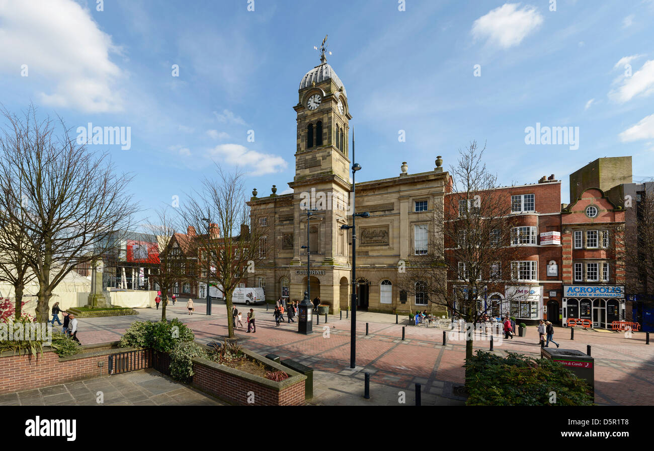 Marktplatz, Derby Derbyshire UK Stockfoto
