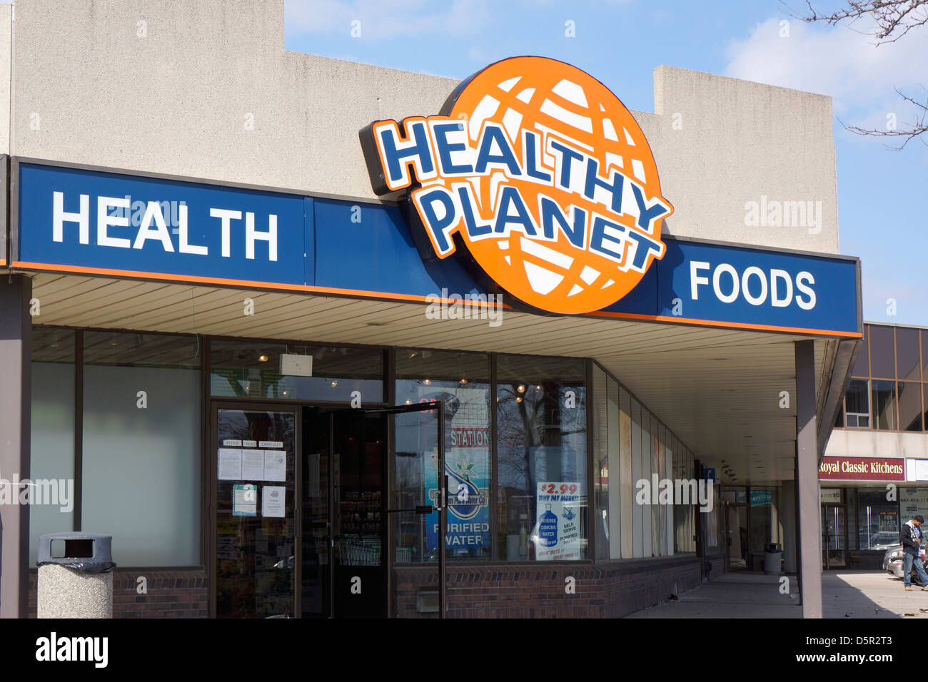 Gesunde Lebensmittel, Vitamine und Nahrungsergänzung Nahrungsergänzungsmittel Shop, Ontario, Kanada Stockfoto