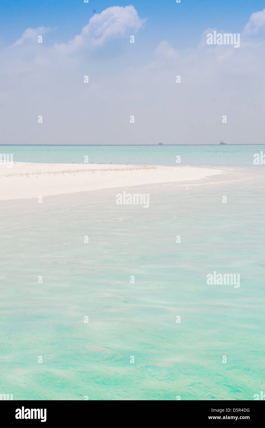 Tropischen Strand mit weißem Sand Stockfoto