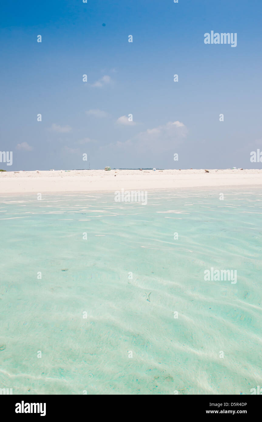 Tropischen Strand mit weißem Sand Stockfoto