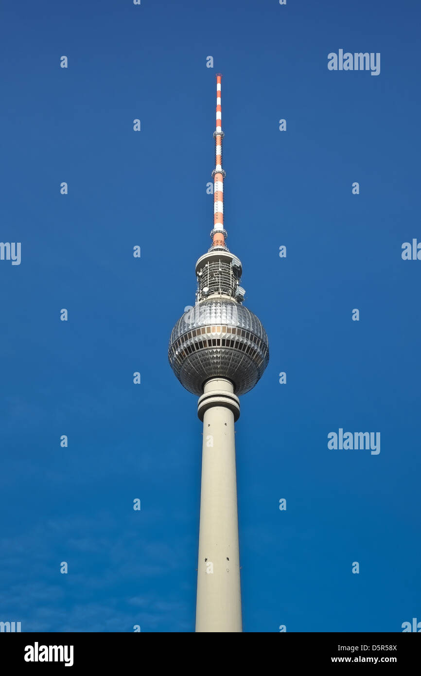 Fernsehturm Berlin Fernsehturm Alexanderplatz Deutschlands Stockfoto