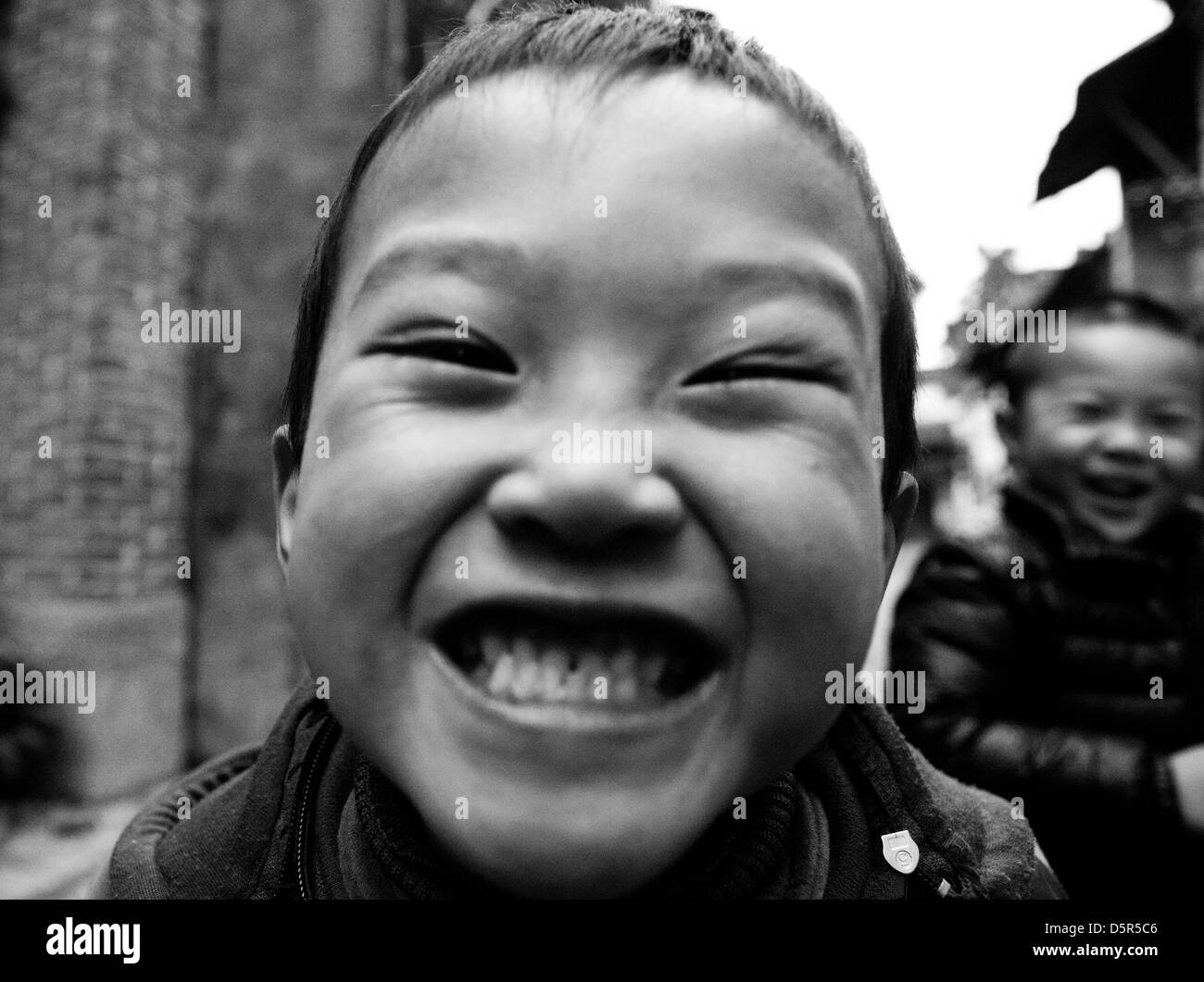 Chinesische Kinder in Xingping Stockfoto