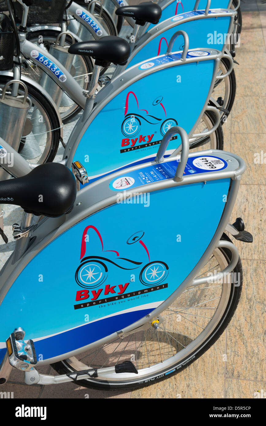 Neuer Fahrradverleih gesponsert von Bauträger Emaar in Dubai Vereinigte Arabische Emirate Stockfoto