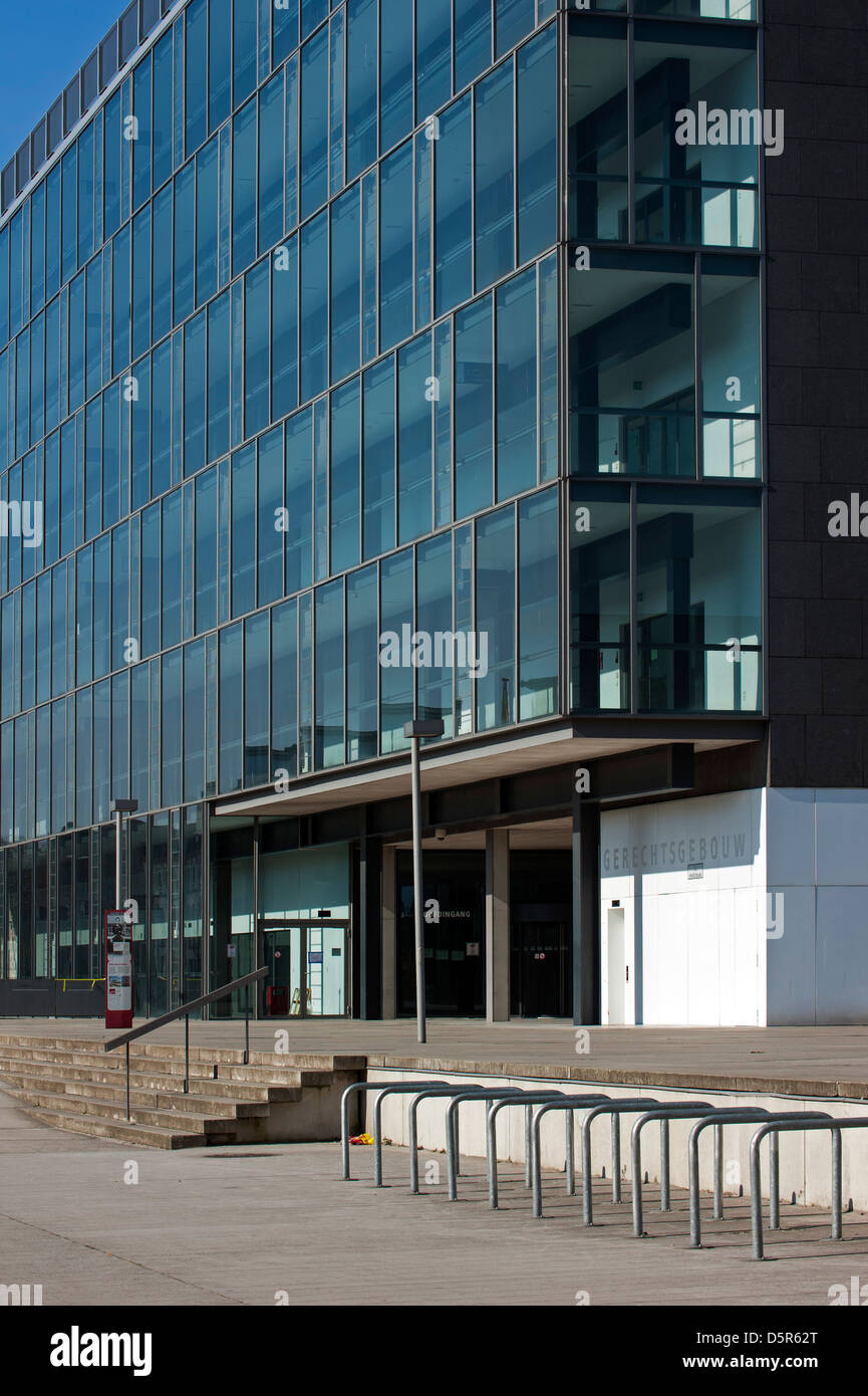 Das neue Gerichtsgebäude / Nieuw Gerechtsgebouw Gent / Groot Gerechtsgebouw Gent (GGG) in Gent, Belgien Stockfoto